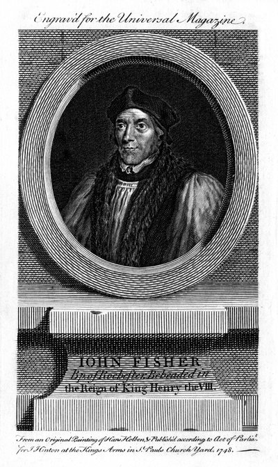 San John Fisher, vescovo cattolico inglese, cardinale e martire, 1748 da Unbekannt