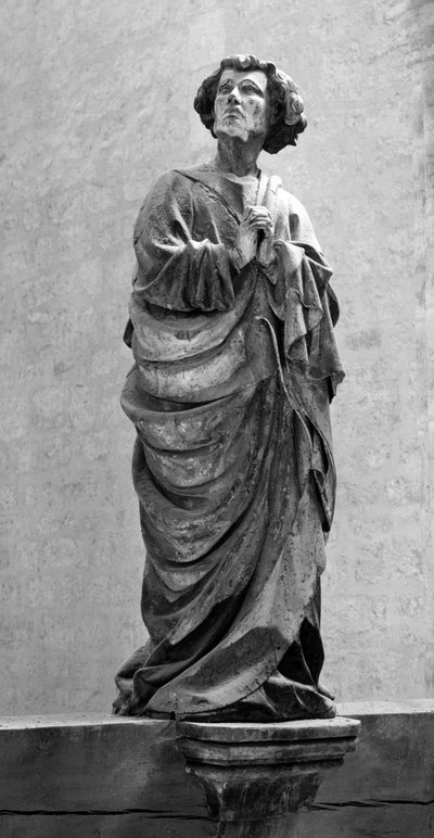 San Giovanni del Calvario, scultura anonima. Dim. 150 cm, Collegiata Saint Hippolyte, Poligny (Giura) da Unbekannt