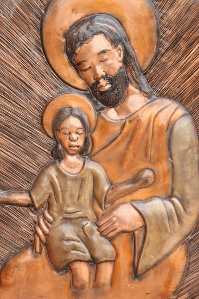 Statua di San Giuseppe e Gesù, Brazzaville, Congo da Unbekannt