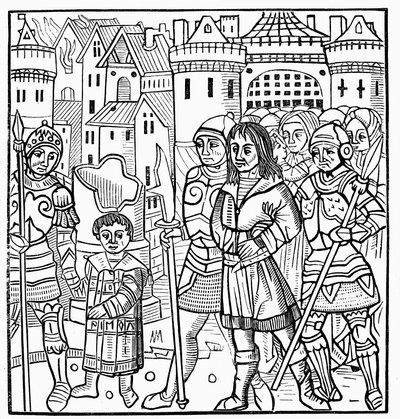 San Luigi e i suoi fratelli fatti prigionieri durante la Settima Crociata, 1250 1522 da Unbekannt