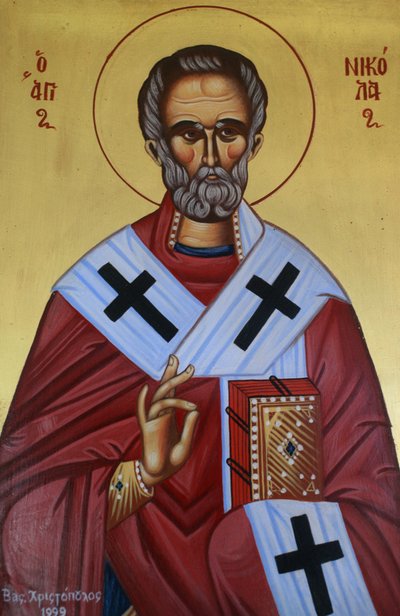 San Nicola, icona greco-ortodossa, Grecia da Unbekannt