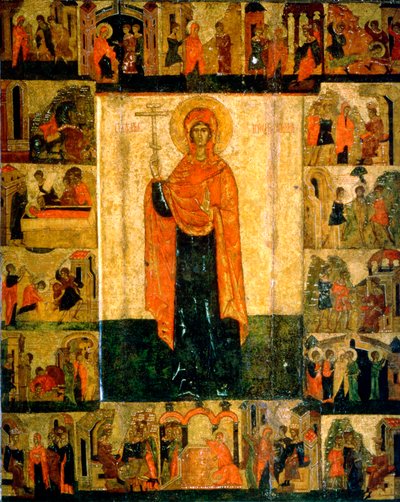 Santa Paraskeva Pyatnitsa con scene della sua vita, XV secolo da Unbekannt