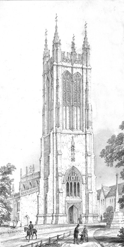 Chiesa di San Pietro, Evercreech, Somerset, c1850s da Unbekannt