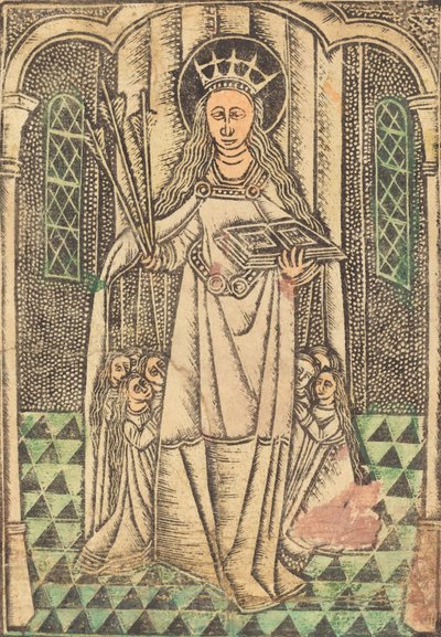 Santa Orsola come protettrice, in o dopo il 1480 da Unbekannt