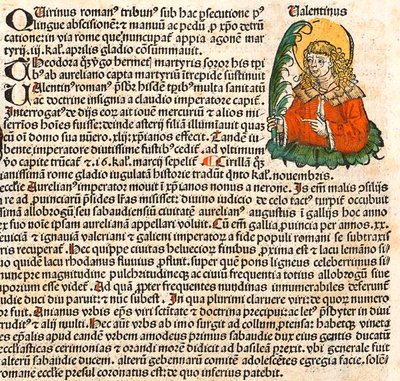 San Valentino dalla Cronaca di Norimberga, 1493 da Unbekannt