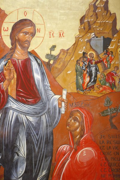 Abbazia di Santa Marta di Tarascona, resurrezione di Lazzaro di Jean-Marie Vien da Unbekannt