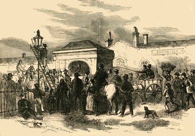 Vendita del casello di Hyde Park, c1876 da Unbekannt