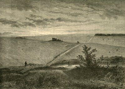 Piana di Salisbury, da vicino Amesbury, 1898 da Unbekannt
