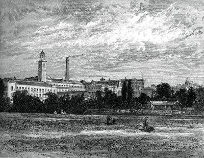 Fabbriche di Saltaire, c1880 da Unbekannt