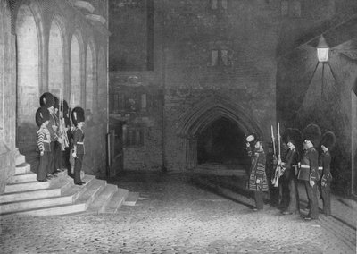 Saluto delle chiavi del re alla Torre di Londra, c1903 da Unbekannt