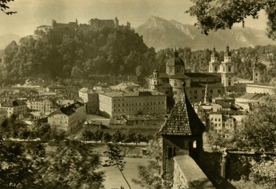 Salisburgo dal Kapuzinerberg, Austria, c1935 da Unbekannt