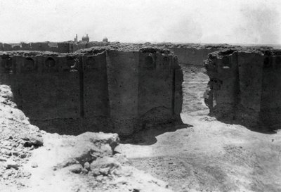Città di Samarra dalla torre Malwiya, Mesopotamia, 1918 da Unbekannt