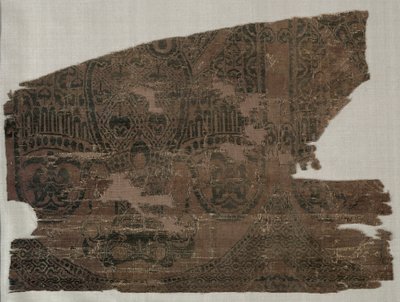 Frammenti di samito con aquile bicipiti, dalla tomba di San Bernardo Calvo, 1200-1243 da Unbekannt