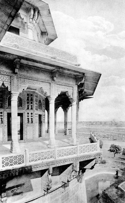 Balcone di Samman Burj al Forte di Agra, XX secolo da Unbekannt