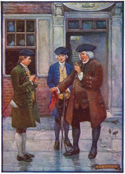 Samuel Johnson, letterato inglese, parla con Oliver Goldsmith, autore inglese, c1755-1774 da Unbekannt