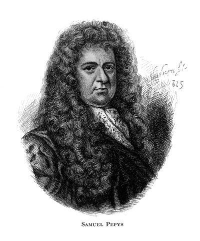 Samuel Pepys, diarista inglese, XIX secolo da Unbekannt