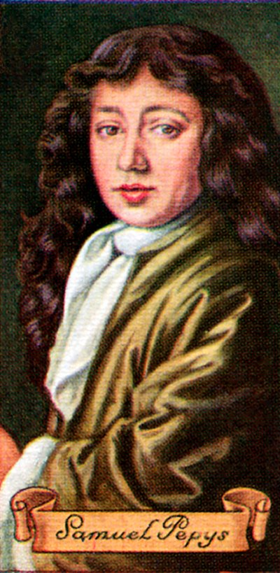 Samuel Pepys, tratto da una serie di carte da sigarette, 1935 da Unbekannt