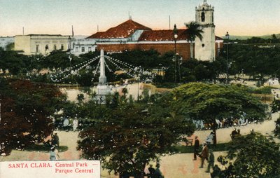 Santa Clara. Parco Centrale - Parque Central, c1910 da Unbekannt