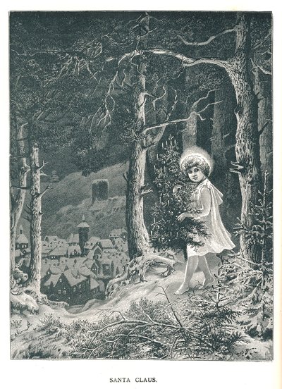 Babbo Natale. Illustrazione da The Strand Magazine gennaio-giugno 1891 da Unbekannt