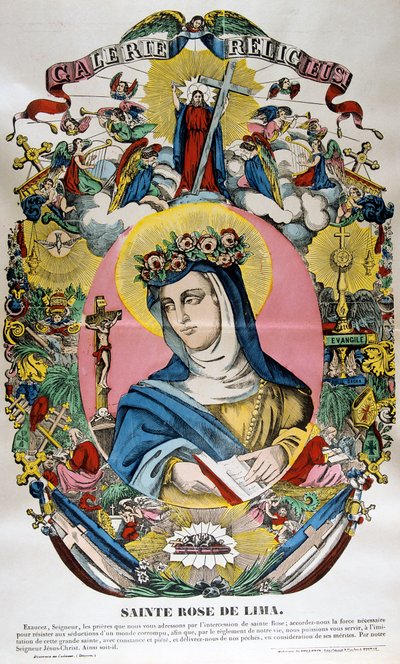 Santa Rosa di Lima, XIX secolo da Unbekannt