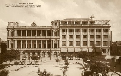 Santiago de Cuba - Società San Carlos e Hotel Casa Granda, c1920 da Unbekannt