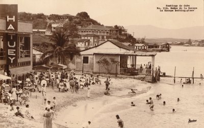 Santiago de Cuba. La Socapa luogo di balneazione, Cuba, c1900s da Unbekannt