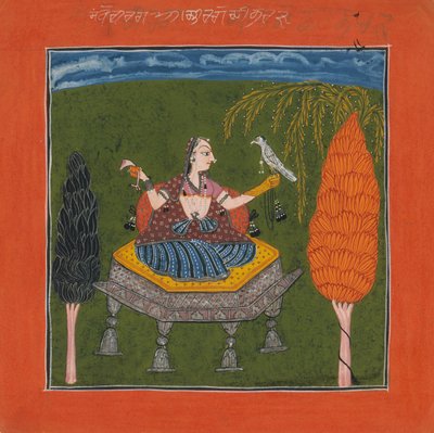 Sanveri Ragini, Pagina da una Serie Ragamala Ghirlanda di Modi Musicali da Unbekannt