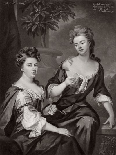 Sarah, Duchessa di Marlborough, e Lady Fitzharding da Unbekannt