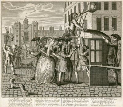 Stampa satirica che raffigura il Palazzo di St James, Londra da Unbekannt
