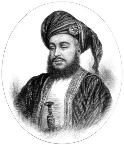 Sayyid Barghash Bin Said, Sultano di Zanzibar, 1875 da Unbekannt