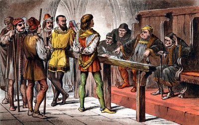 Scena da Molto Rumore per Nulla di Shakespeare, 1856-1858 da Unbekannt