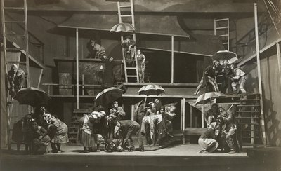 Scena da La strega di Abraham Goldfaden, Teatro Ebraico di Stato, Mosca da Unbekannt