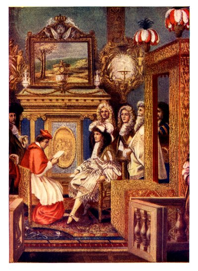 Scena da una corte francese, XIX secolo da Unbekannt