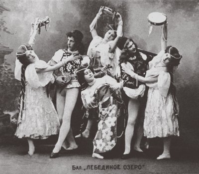 Scena dal balletto Il lago dei cigni, Teatro Mariinsky, 1895 da Unbekannt