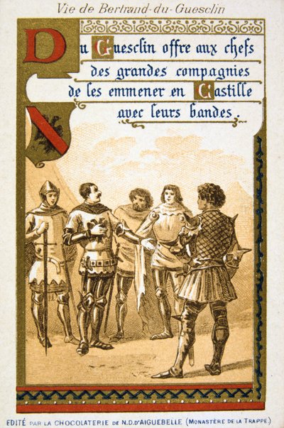 Scena della vita di Bertrand du Guesclin da Unbekannt