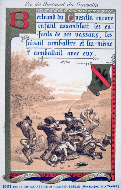 Scena della vita di Bertrand du Guesclin, XIX secolo da Unbekannt