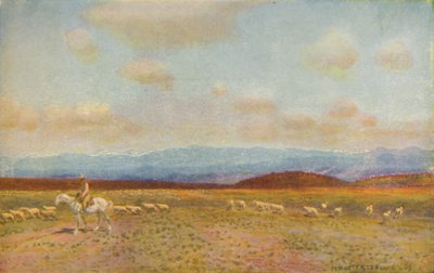 Scena nelle pianure centrali australiane, 1924 da Unbekannt