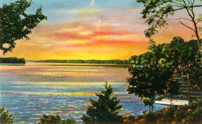 Scena sul lago Catawba, vicino a Charlotte, N.C., 1942 da Unbekannt