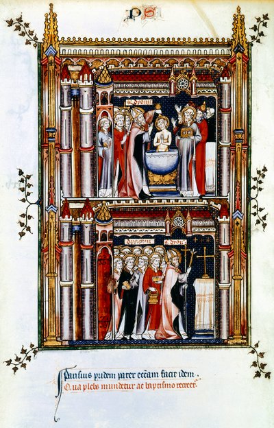 Scene della vita di San Dionigi, patrono della Francia, III secolo XIV secolo da Unbekannt