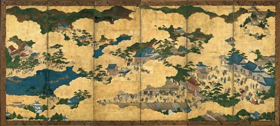 Scene dentro e intorno a Kyoto, ca 1690 da Unbekannt