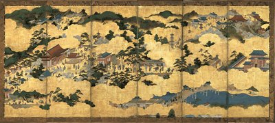 Scene dentro e intorno a Kyoto, ca 1690 da Unbekannt
