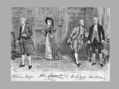 Scuola dello scandalo al Vaudeville Theatre, 1882 da Unbekannt