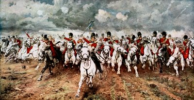Scozia per sempre, la carica degli Scots Greys a Waterloo, 18 giugno 1815 da Unbekannt