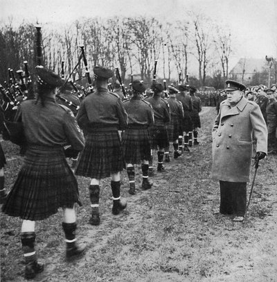 Parata di Scotties sul suolo tedesco, 1945 da Unbekannt