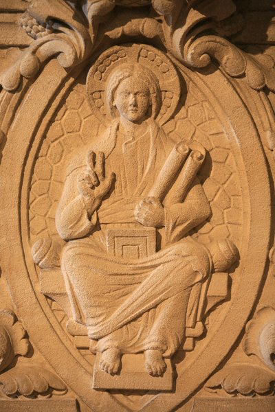 Scultura di Cristo nella basilica di Soulac, Soulac, Francia da Unbekannt