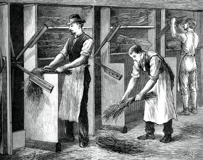 Mulino per la scotolatura, c1880 da Unbekannt