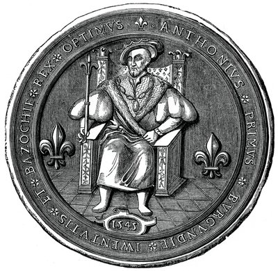 Sigillo del Re della Basoche, XVI secolo 1870 da Unbekannt