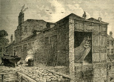 Cantiere Navale Searles nel 1830, c1878 da Unbekannt