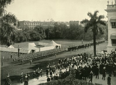 Secondo arrivo di Lord Curzon alla Government House, 1904 da Unbekannt