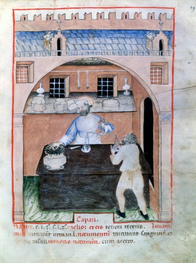 Venditore di capperi, 1390-1400 da Unbekannt